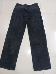 Classic Black Wide-Leg Jeans