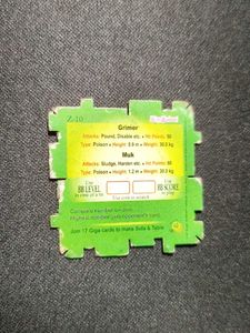 Big babol Pokemon Muk giga card collectible