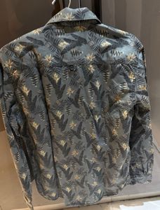 Men's Tropical Print Long Sleeve Shirt