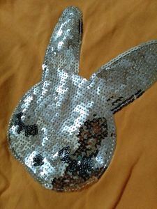 Yellow Sequin Bunny Hoodie