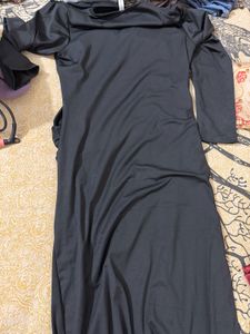 Elegant Ruched Black Midi Dress Limited offer