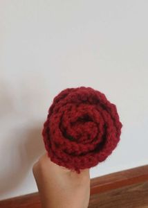 Handmade Crochet Rose Decoration