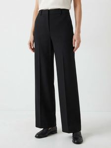 Black Pintuck Detail Trousers
