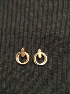 Gold Tone Hoop Earrings