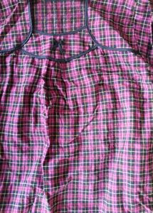 Chic Plaid. woolen Maxi Dress