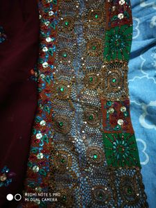 FESTIVAL DISCOUNT UNIQUE Design Hand Embroidered Georgette Saree