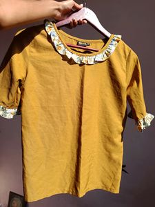 Women's Mustard Yellow Top