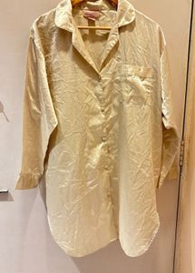 Vintage Silk Pajama Shirt