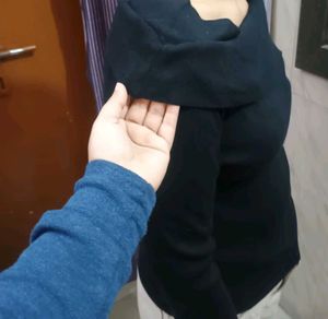 Elegant Black designer Sleeve Top