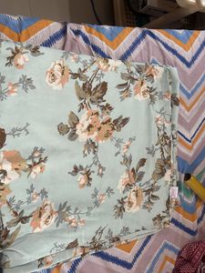 Soft Fabric Floral Sheet &amp; Pillow Cover  Set