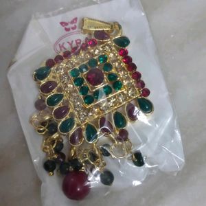 Green And Red Stones Locket
