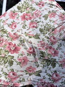 pink white floral bedsheet set