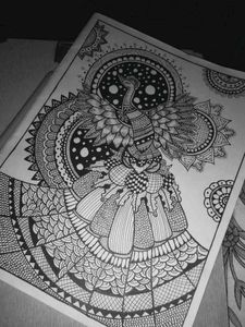 Intricate Peacock Mandala Art