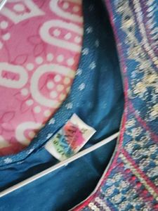 109.Beautiful Teal Nyra cut Kurti