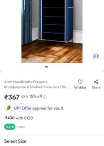 4-Tier Shoe Rack Organizer