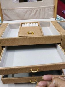 Elegant Jewelry Organizer Box with Mirror