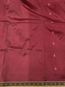 Elegant Maroon Silk Saree