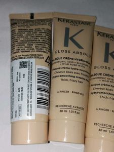 3 × Kerastase Gloss Absolu Hair Mask Trio