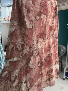 Boho Paisley Print Flowy Midi Skirt