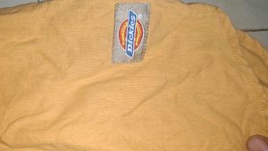 Men's Yellow Short Sleeve Button-Up Shirt