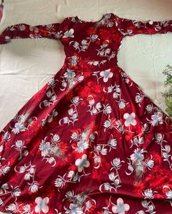 Maroon Maxi Dress