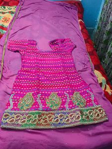 Punjabi Wedding Satin Silk Suit With