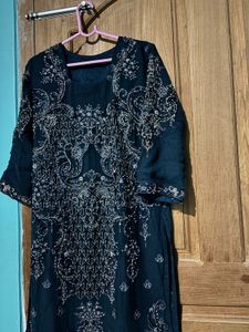 Elegant Navy Blue Kurta Set