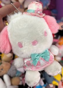 Cute Sanrio pochacco And Pompom Plush Keychain