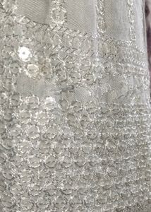 White Mixed Cotton Kurti