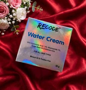 RECODE Water Cream - Hydrating Face Moisturizer