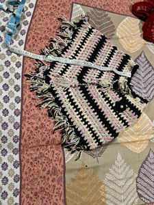Handmade Crochet Poncho woolen