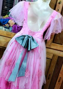 💕😍Heavy Ruffle Beautiful Pink Gown 😍😍🎁♥️😻