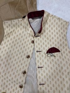 Men's Ethnic Kurta Set with Nehru Jacket