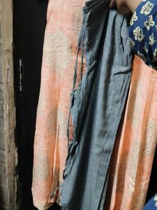 Embroidered Grey Sleeveless Blouse
