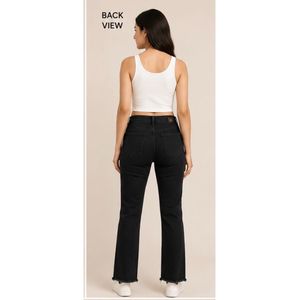 Women's Black Flare Jeans