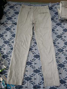 men silver formal pant