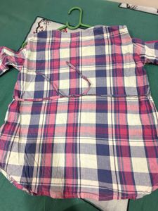 Chic Plaid Collared Top