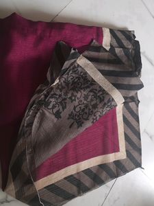 Saree   Blouse Readymade And Very Soft Sare