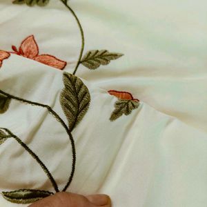 Elegant Embroidered unstitched suit, dress materia