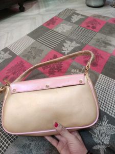 Chic Pink Patent Shoulder Bag