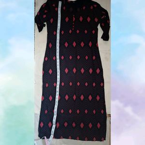 Black printed Kurti