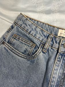 Light Wash Wide Leg Denim Jeans