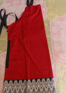 New Apron with Zigzag Border