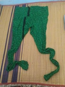 Green Printed cotton legging  pant donation