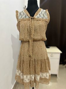 Cute Polka Dot &amp; Lace Dress