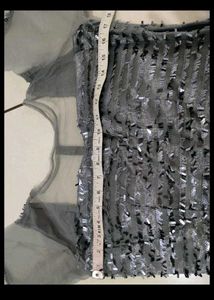 Stunning Grey Sequin Blouse