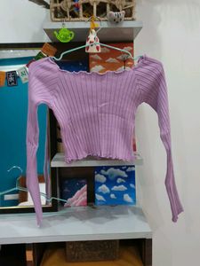 Lavender Crop Top