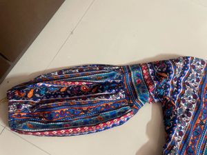 Multicolour peplum top