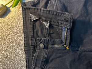 Black Denim Shorts