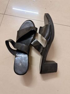 Stylish Black Jelly Slides
